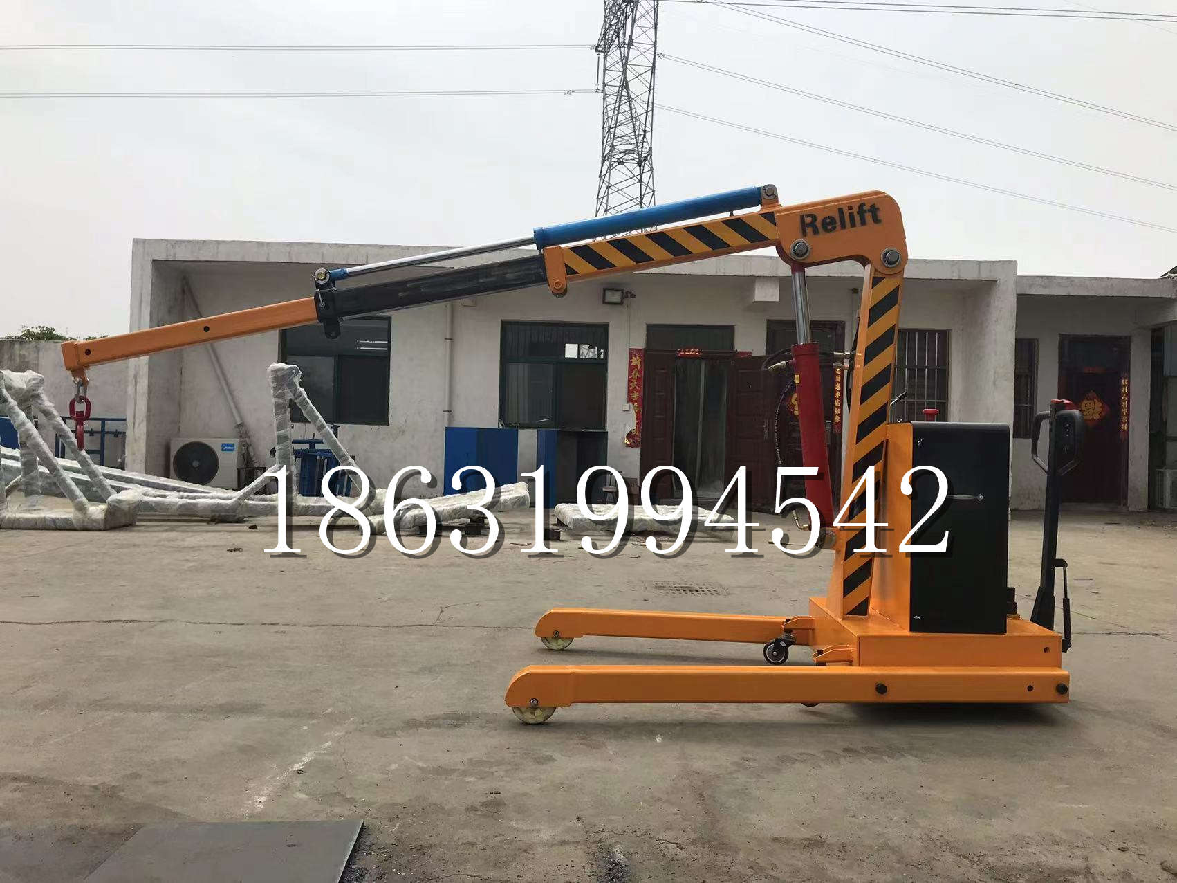 平镇区久征定做3吨三轮随车吊 农用园林绿化移树吊 平板工程用小吊机